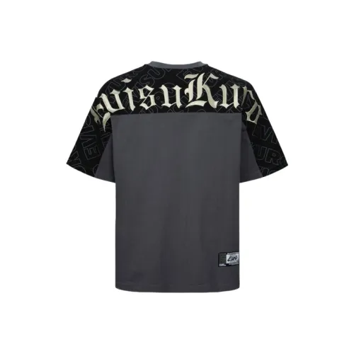 EVISU Угольный Серый Мужская T-Рубашка