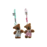 2 пачки асимметричных медведей - синий + розовый комбинезоны