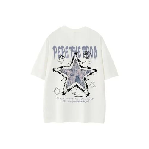 Pepe the Frog Короткий рукав T-рубашки Унисекс