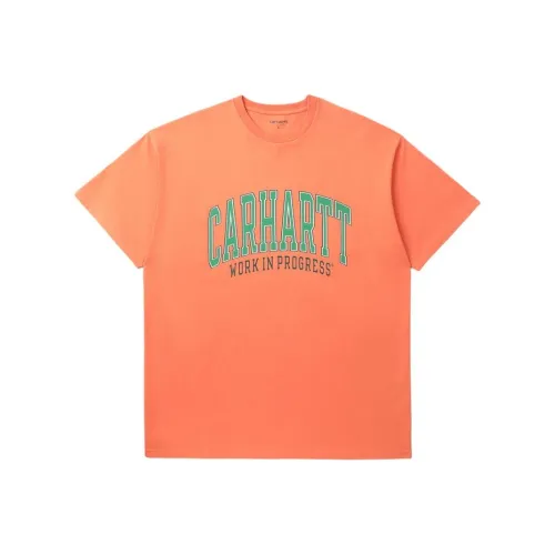 Carhartt WIP SS24 Преппи стиль Коллекция T-Рубашка Мужская Оранжевая