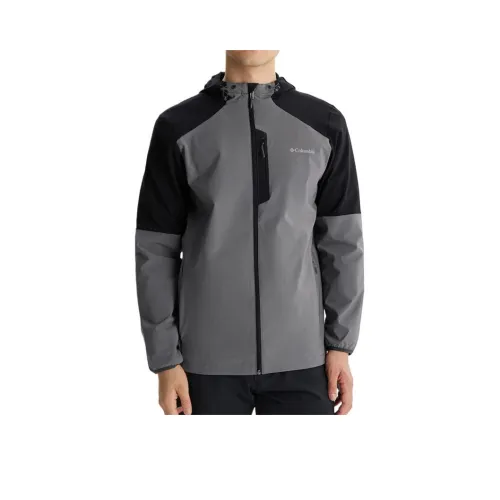 Columbia Поход Softshell Толстовка Куртки Пальто Мужской Серый