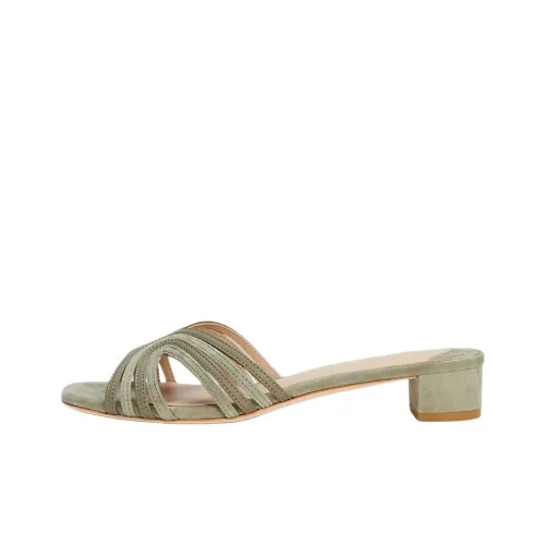 LAUREN RALPH LAUREN Противоскользящие слипоны женские зеленые