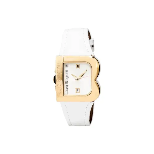 Laura Biagiotti Женские часы Кварцевый механизм ремень из натуральной кожи 33 мм белый циферблат