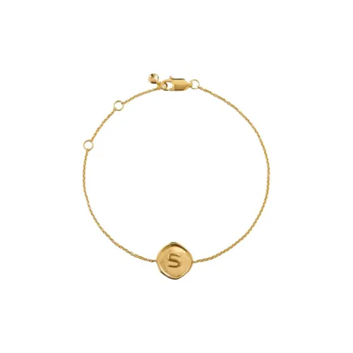 Monica Vinader Браслеты из стерлингового серебра с покрытием из 18-каратного золота женские золотые