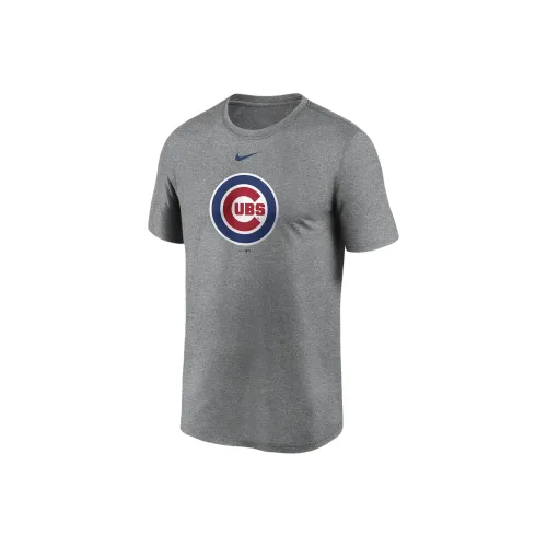 nike Dri Fit Логотип Легенда MLB Chicago Cubs Т-рубашка Мужская Волчий Серый