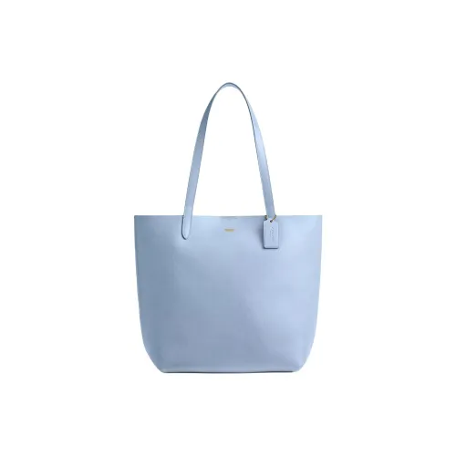 COACH Manhattan GRAIN LEATHER Тоут Сумка Сумка для покупок Сумка на плечо Большая Женская Беллфлауэр Трава