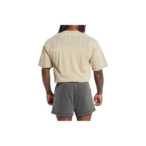 GYMSHARK Heritage Washed T-Shirt T-Shirt Men's Desert Beige
