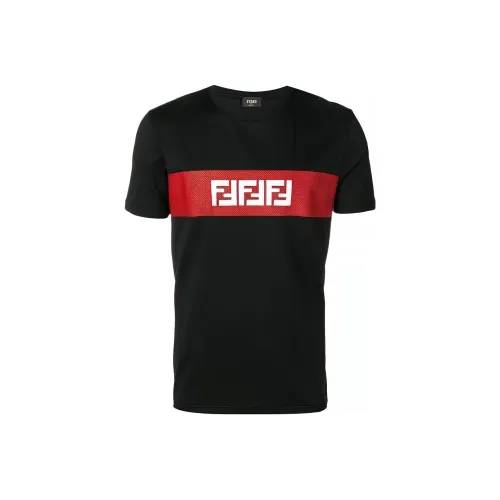 Fendi Черные Мужские T-Рубашки