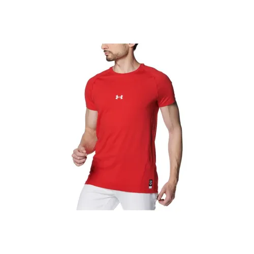 Under Armour Red Men's T-Shirts Under Armour Красные Мужские Футболки
