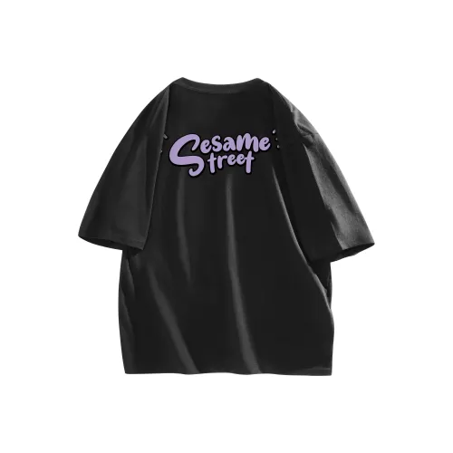 Улица Сезам T Рубашка Длинный рукав Унисекс
