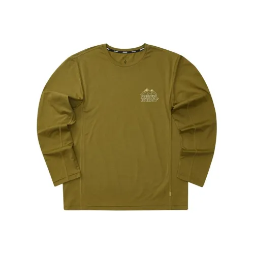 Skechers T-Shirt Мужской Оливковый Серый Коричневый