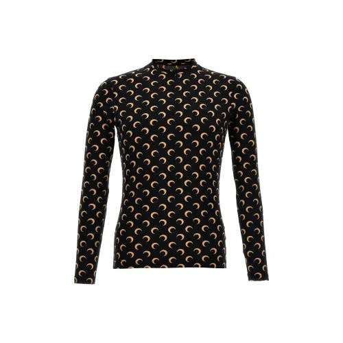 Marine Serre T-Shirt Мужской Черный