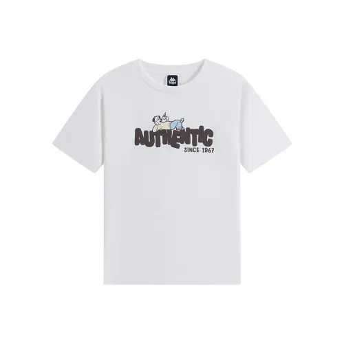 KAPPA PLAYER T-Shirt Унисекс Корейский Белый