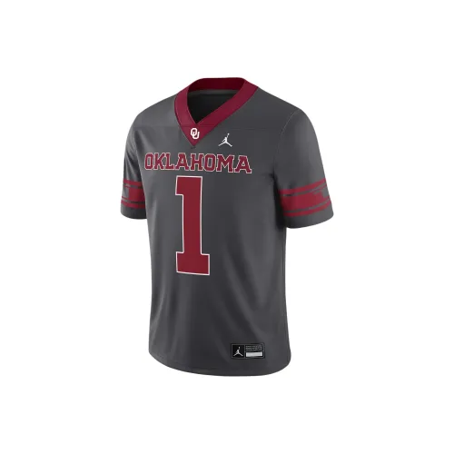 nike Dri Fit College Oklahoma Sooners Game Jersey T-Shirt Мужская Anthracite
