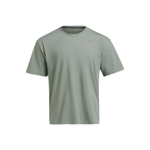 GYMSHARK Зеленый Мужской T-Рубашки