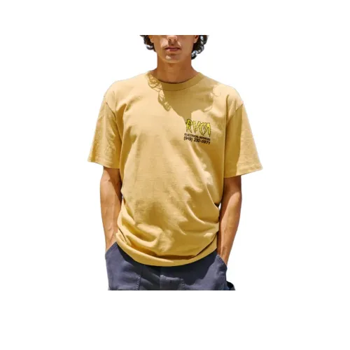 RVCA Желтая Мужская Футболка