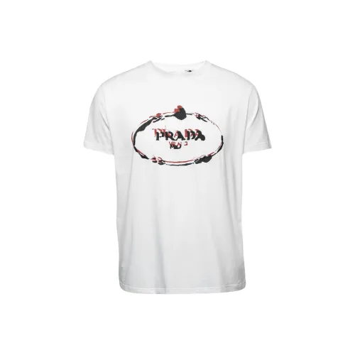 PRADA Белые Мужские T-рубашки