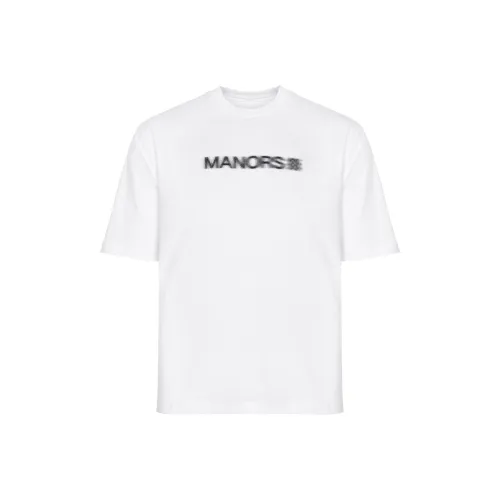 MANORS GOLF APPAREL Белая Мужская Футболка