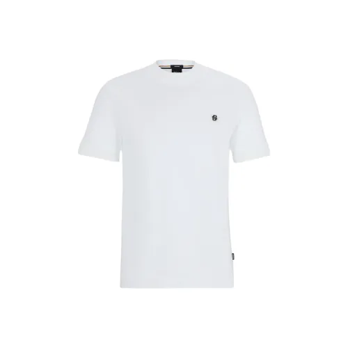 Hugo Boss Белая Мужская T-Рубашка