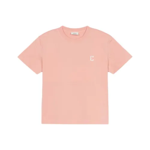 MLB Base Logo Cleveland Guardians T-Shirt Унисекс Розовый