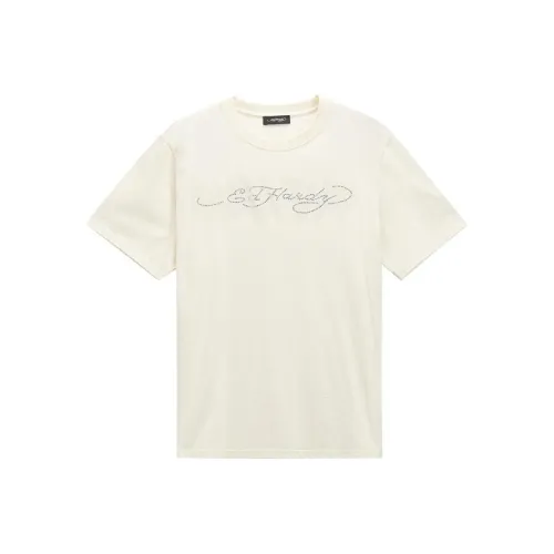 Ed Hardy Белый Мужской T-Рубашки