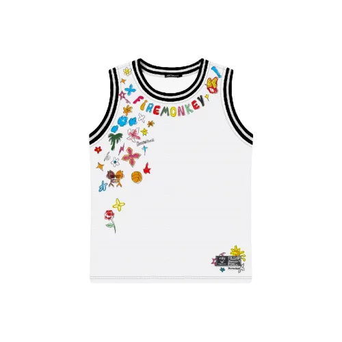 FireMonkey Топ без рукавов Унисекс Белый