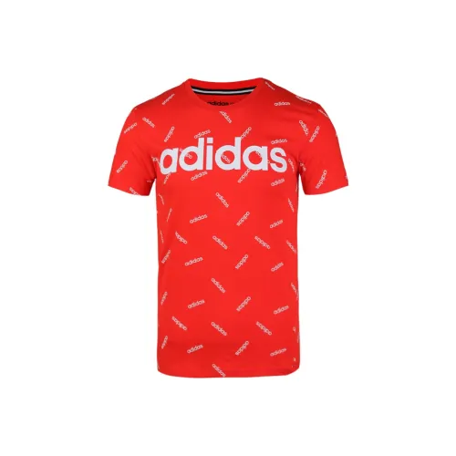 ADIDAS NEO T Рубашка Мужская Активная Красная