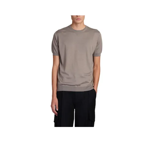 GIORGIO ARMANI Бежевые Мужские T-рубашки