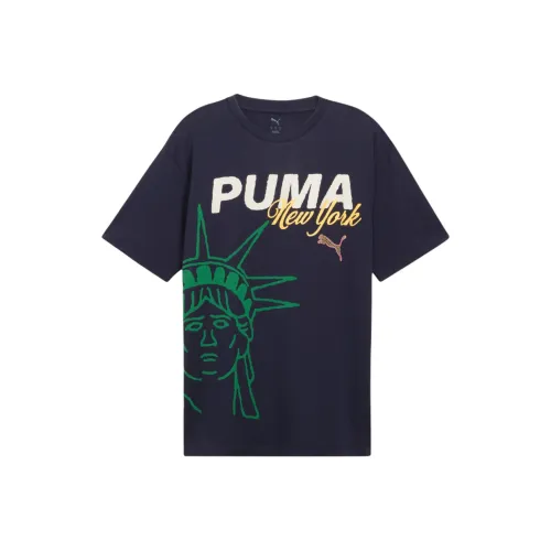 PUMA Морской Синий Мужская Футболка