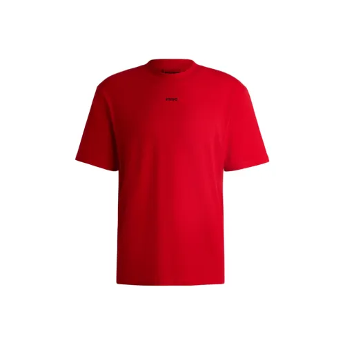 Hugo Boss Red Men's T-Shirts Hugo Boss Красные Мужские Футболки