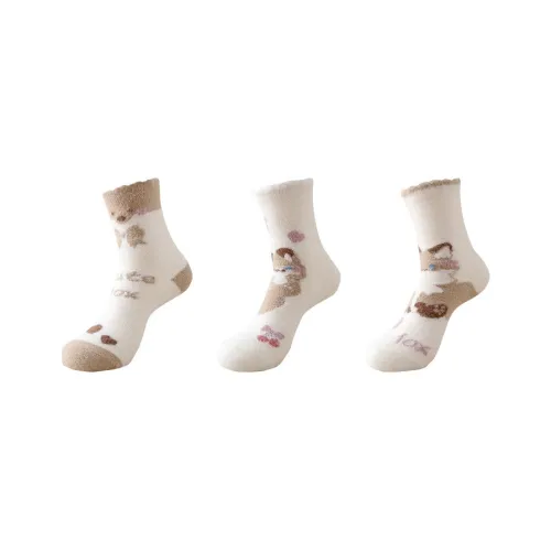 WAJUZHEN Носки Crew Женские упаковка из 3 пар Little Fox
