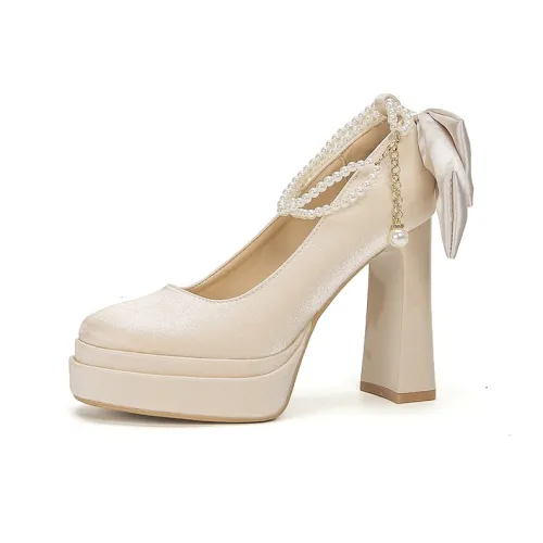 Zubumei Грубый каблук Высокие каблуки Женские