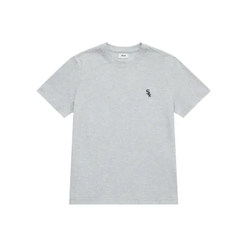 Mlb Base Logo Basic Collection Светло-Серый Унисекс Футболки