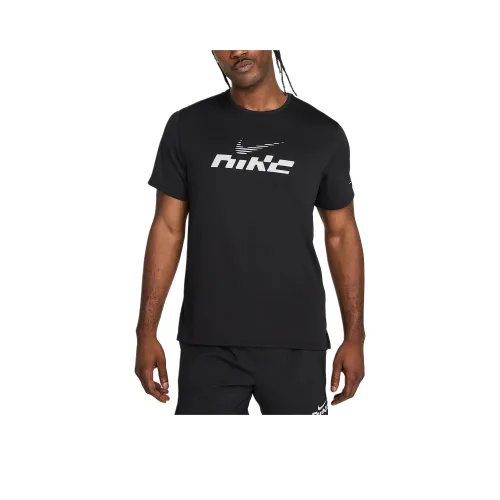 nike MILER FlashDRI Форма UV T Рубашка Мужская Черная