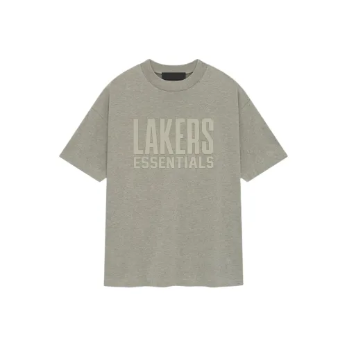 Fear of God ESSENTIALS NBA Серый/Теплый Вереск Мужские T-Рубашки