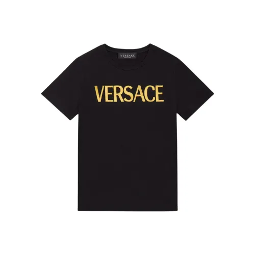 VERSACE Мужские черные T-рубашки