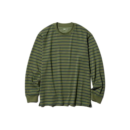 UNIQLO AIRism Mesh Series Т-рубашка Унисекс Оливковый