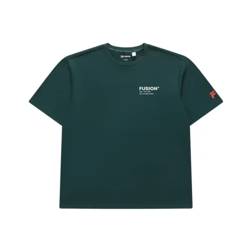 FILA FUSION T-Shirt Унисекс Западный Желтый Сосновый зеленый