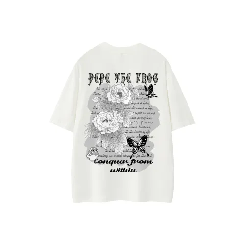 Pepe the Frog Короткий рукав T-рубашки Унисекс
