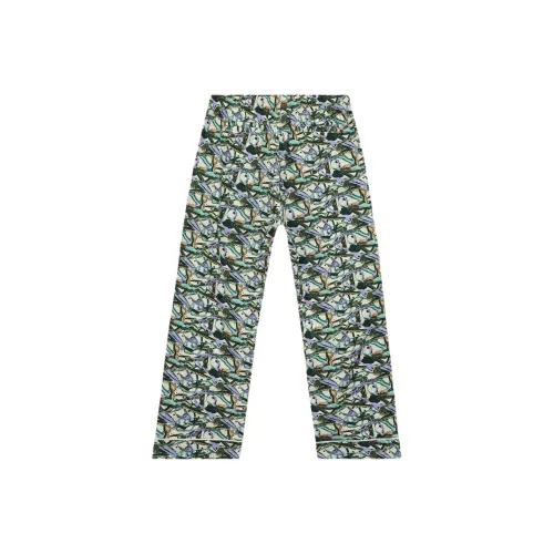 Brain Dead x Bráulio Amado SS25 Пижамные штаны Мужские Зеленые