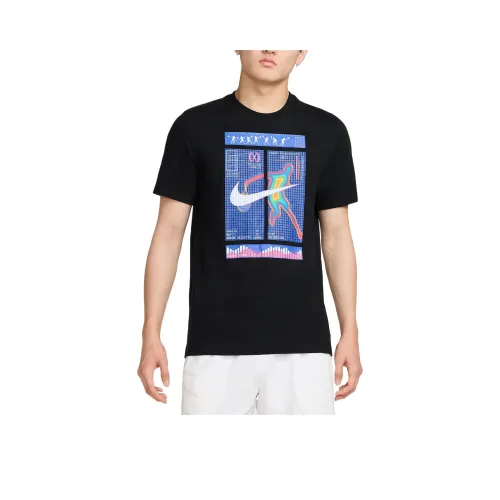 nike Dri Fit Court T Shirt Men's Black