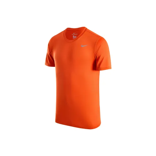 Nike T-Shirt Мужской Университетский Оранжевый Холодный Серый