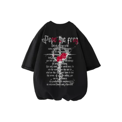 Pepe the Frog Короткий рукав T-рубашки Унисекс