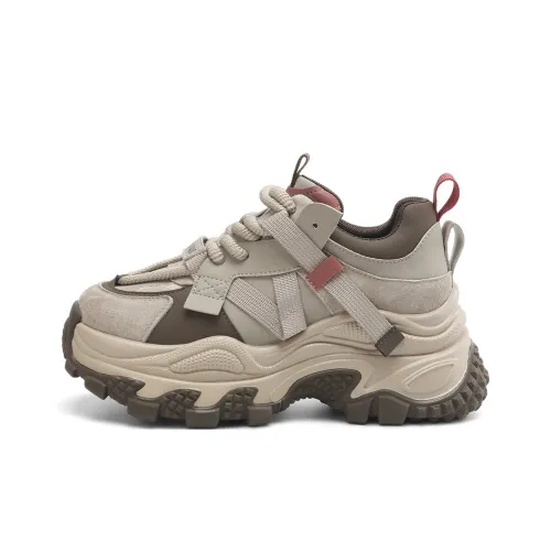 BOERDIQI Дышащий Легкий Увеличение Высоты Кроссовки с Толстой Подошвой Женские