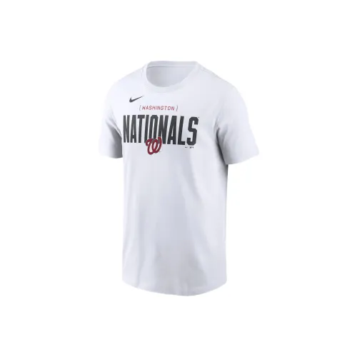 nike T-рубашка Washington Nationals Home Team Мужская Белая