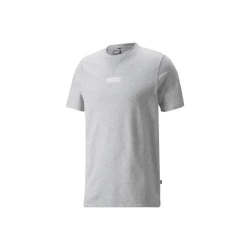 PUMA T-Shirt Мужской Светлый Меланжевый Серый