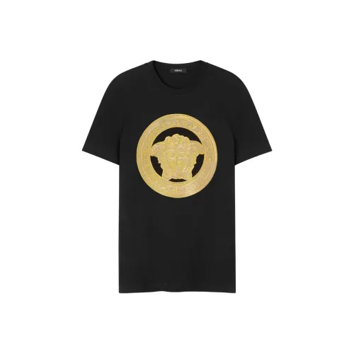 VERSACE Мужские черные T-рубашки