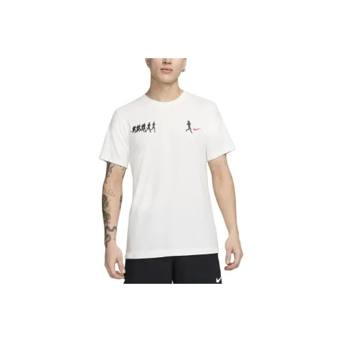 Nike T-Shirt Мужская Белая Верх