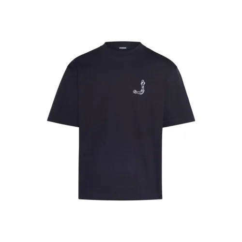 Jacquemus Темно-синие Мужские T-рубашки