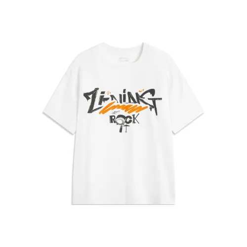 LINING Sports Life Collection Футболка Унисекс Стандартная Белая